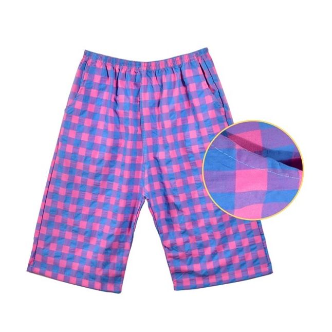 통기성 양옆 주머니 여성 7부 밴딩바지 홈웨어 잠옷