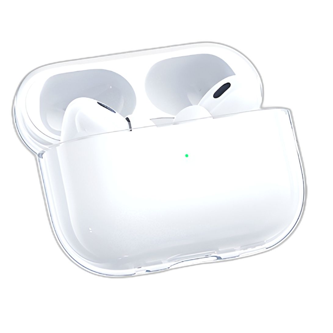 에어팟 프로3 투명 하드 키링 케이스 유광 클리어케이스