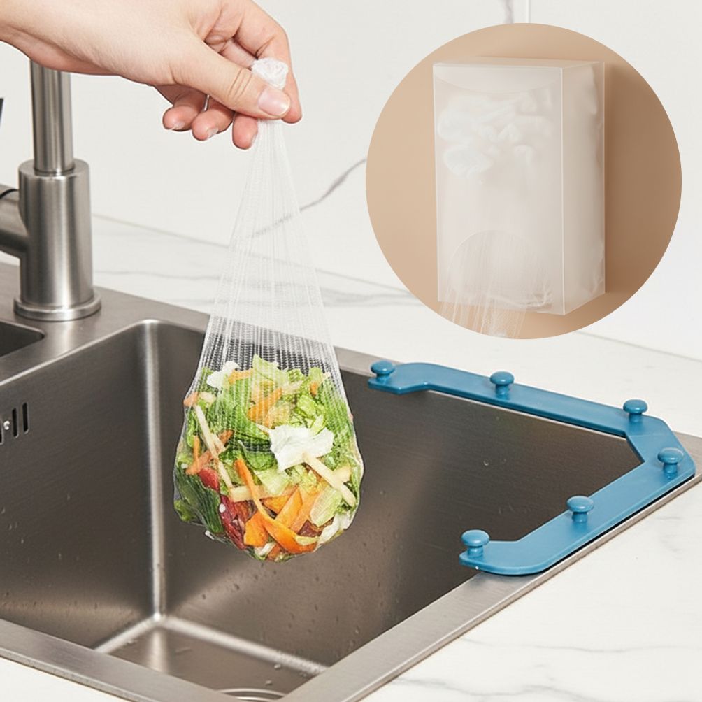 싱크대 코너 음식물 쓰레기 처리 거름망 거치대 올인원 세트
