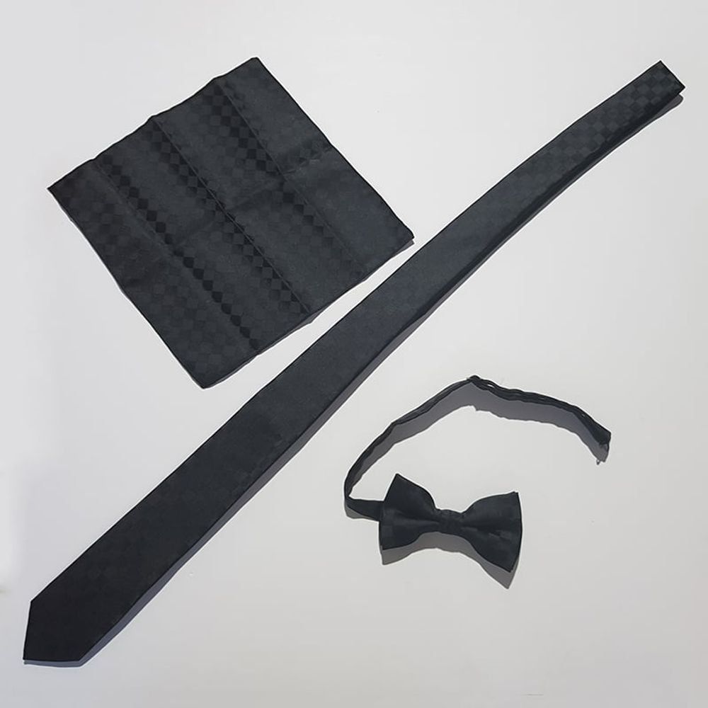 CNS 프리미엄 고급 타이 리본세트 남성 정장 넥타이 행거치프 3종세트