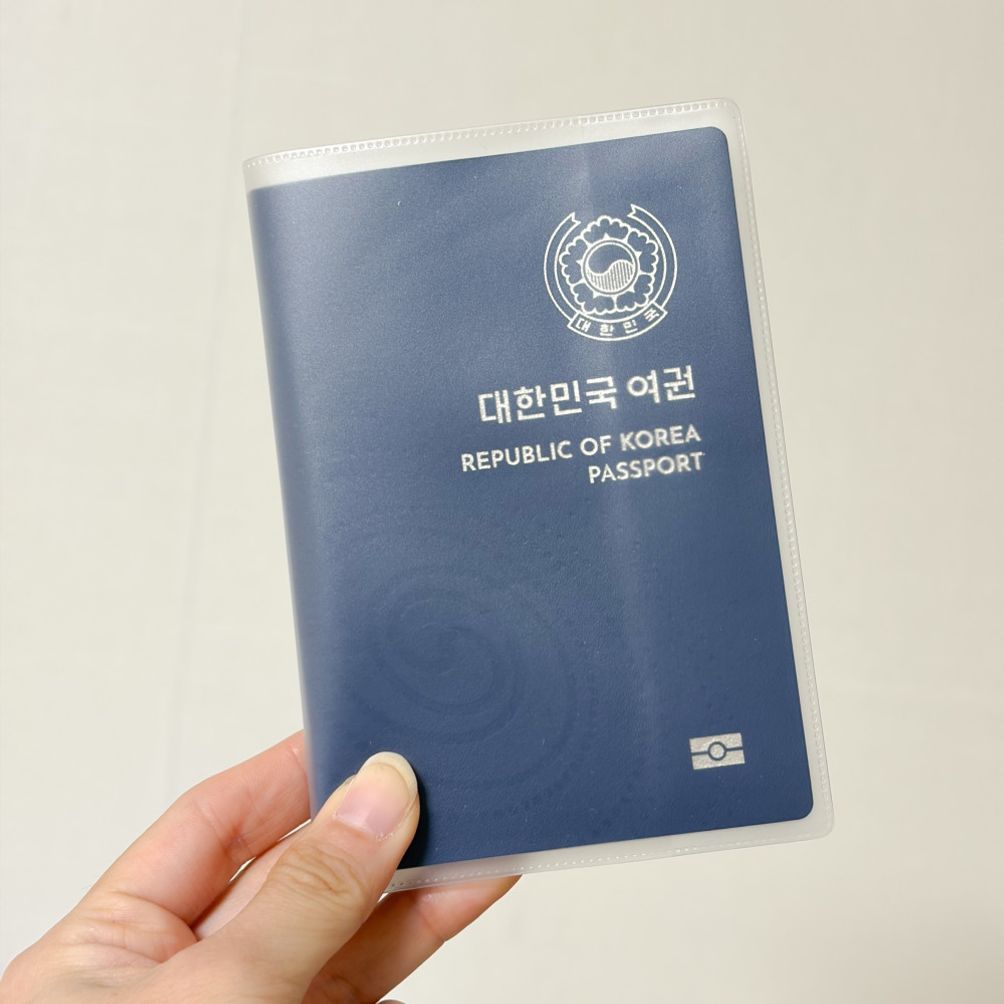 구여권 신여권 호환 PVC 반투명 여권 커버 케이스