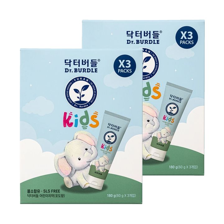 닥터버들 키즈 치약 60g X 3개입 X 2묶음