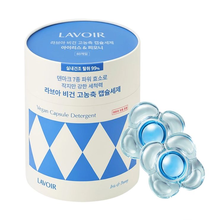 라브아 실내건조 캡슐세제 아이리스 피오니 60개