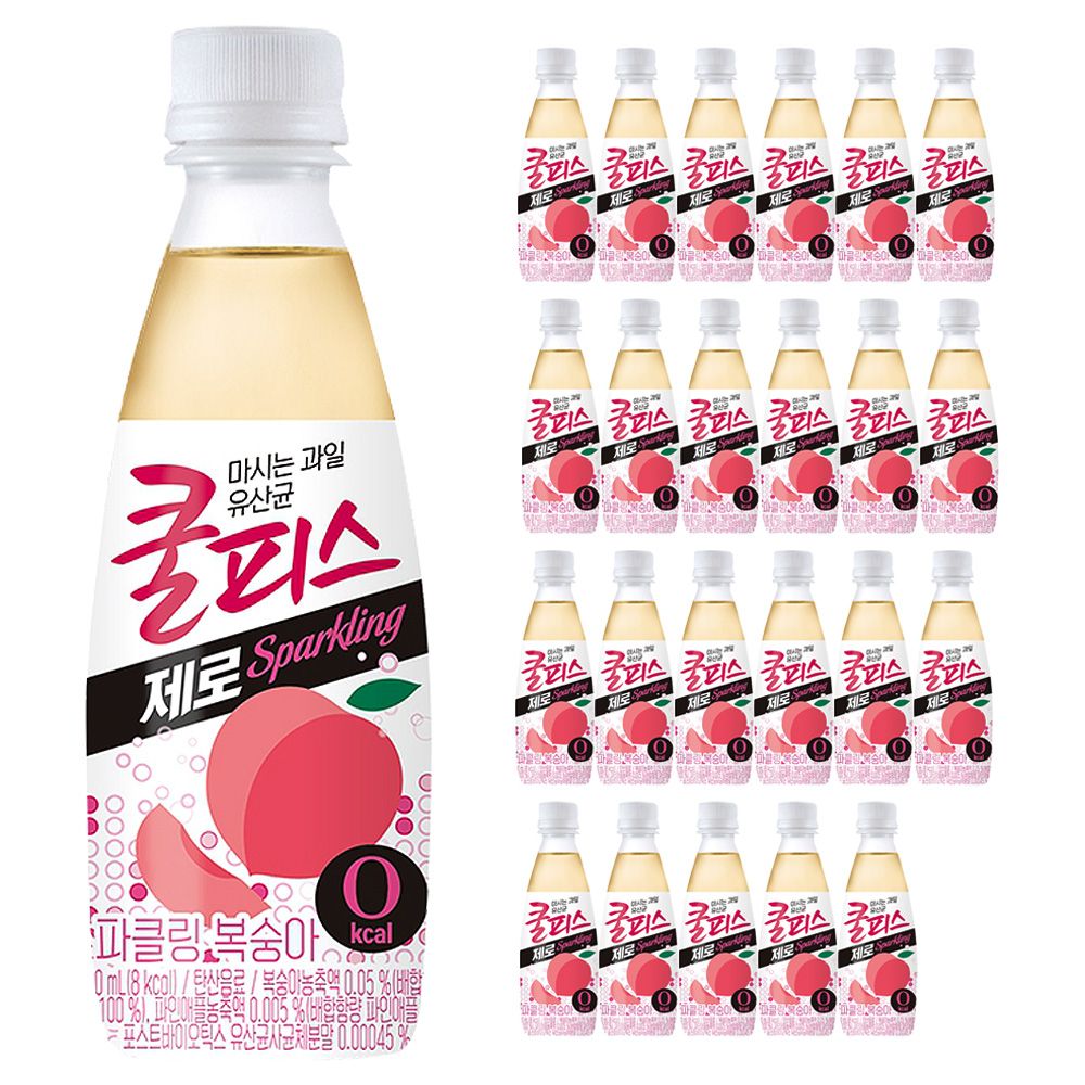동원 쿨피스 톡 제로 복숭아 340ml x 24PET