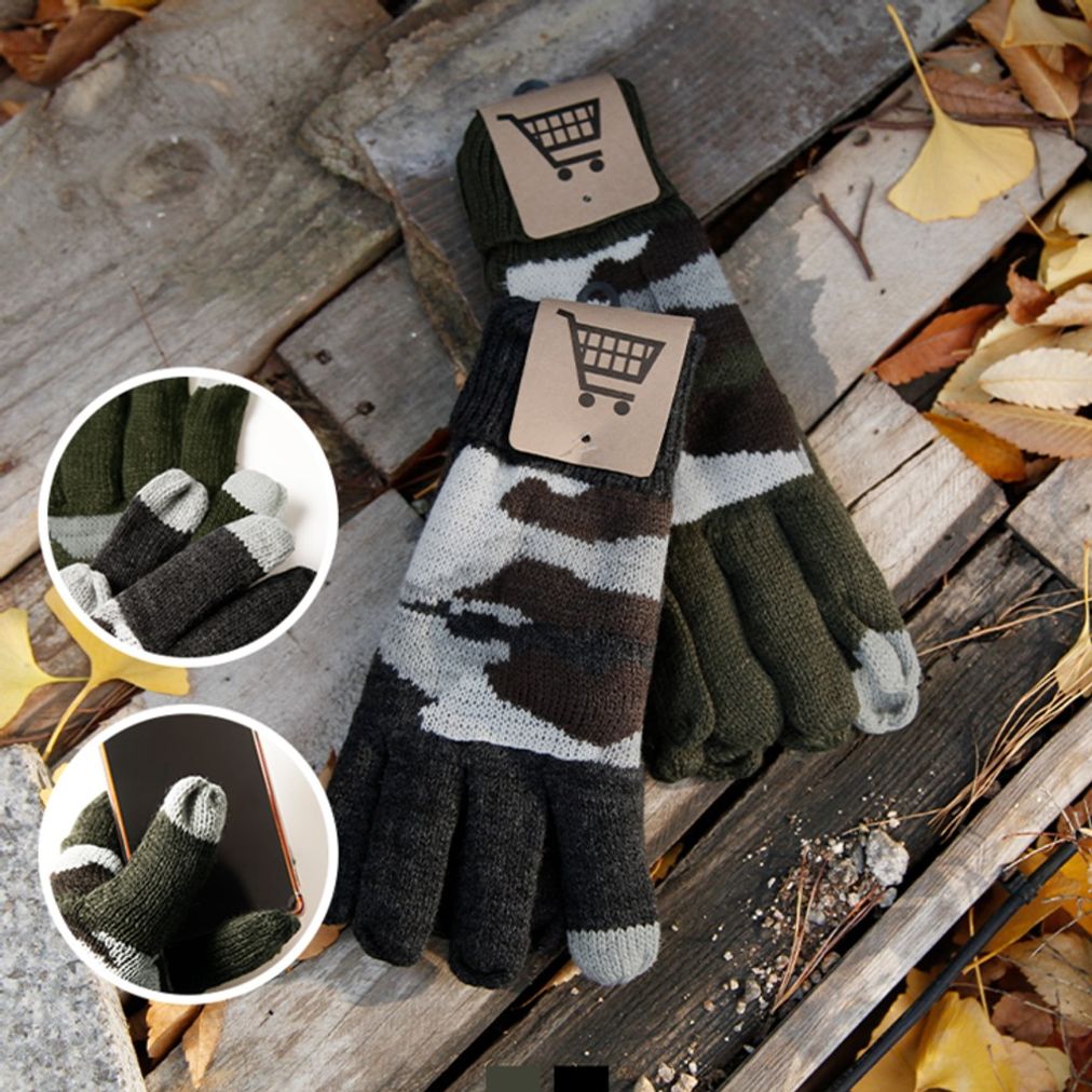 겨울 울 니트 스마트터치장갑 남녀공용