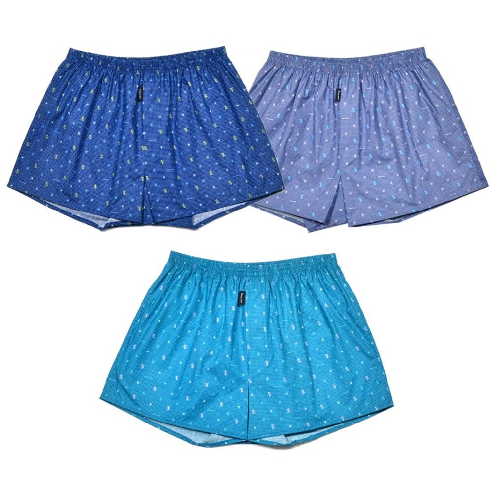 넉넉한 사이즈 캐주얼 특면 남성 트렁크3매