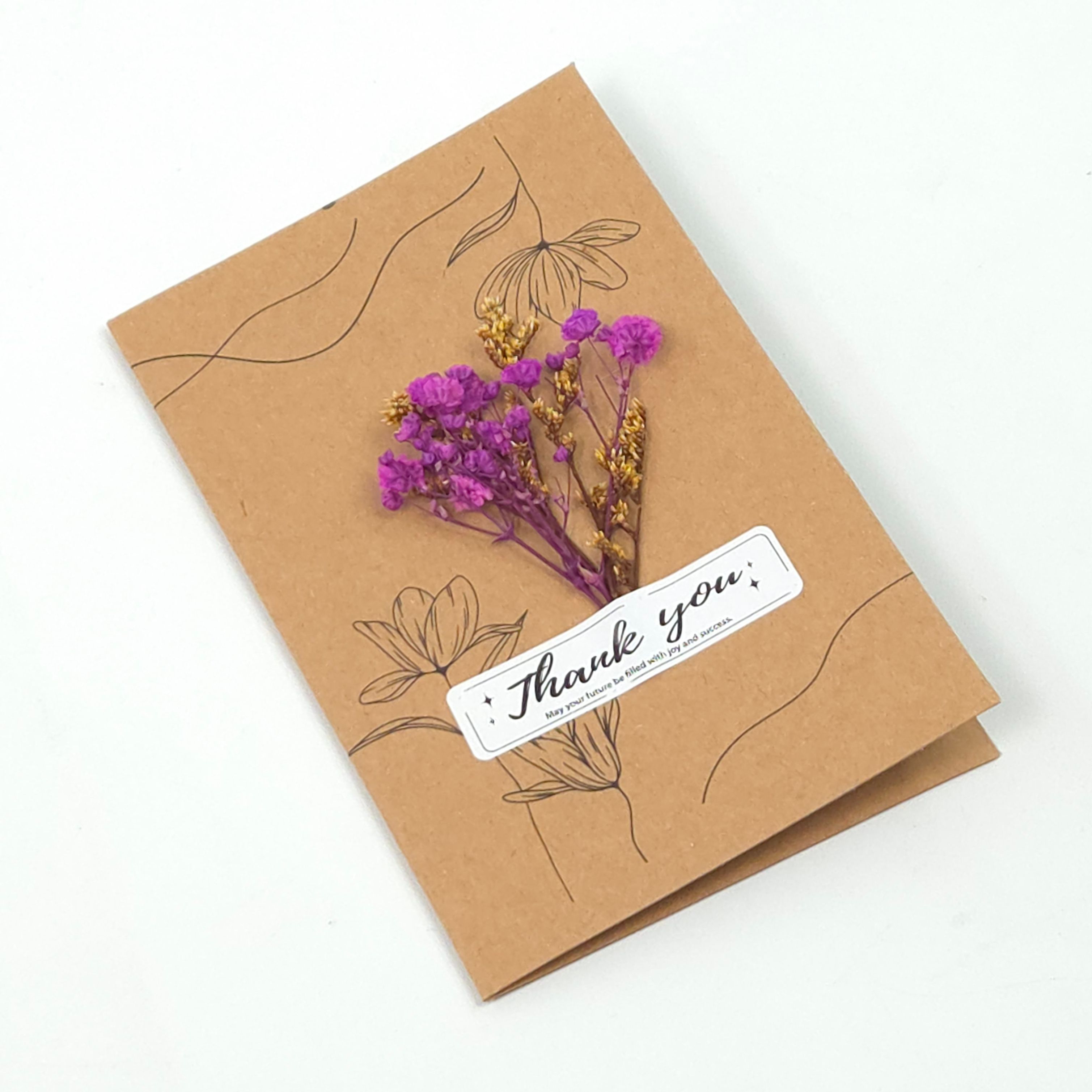 드라이플라워 생화 조화 믹스 감성카드 6종 랜덤발송