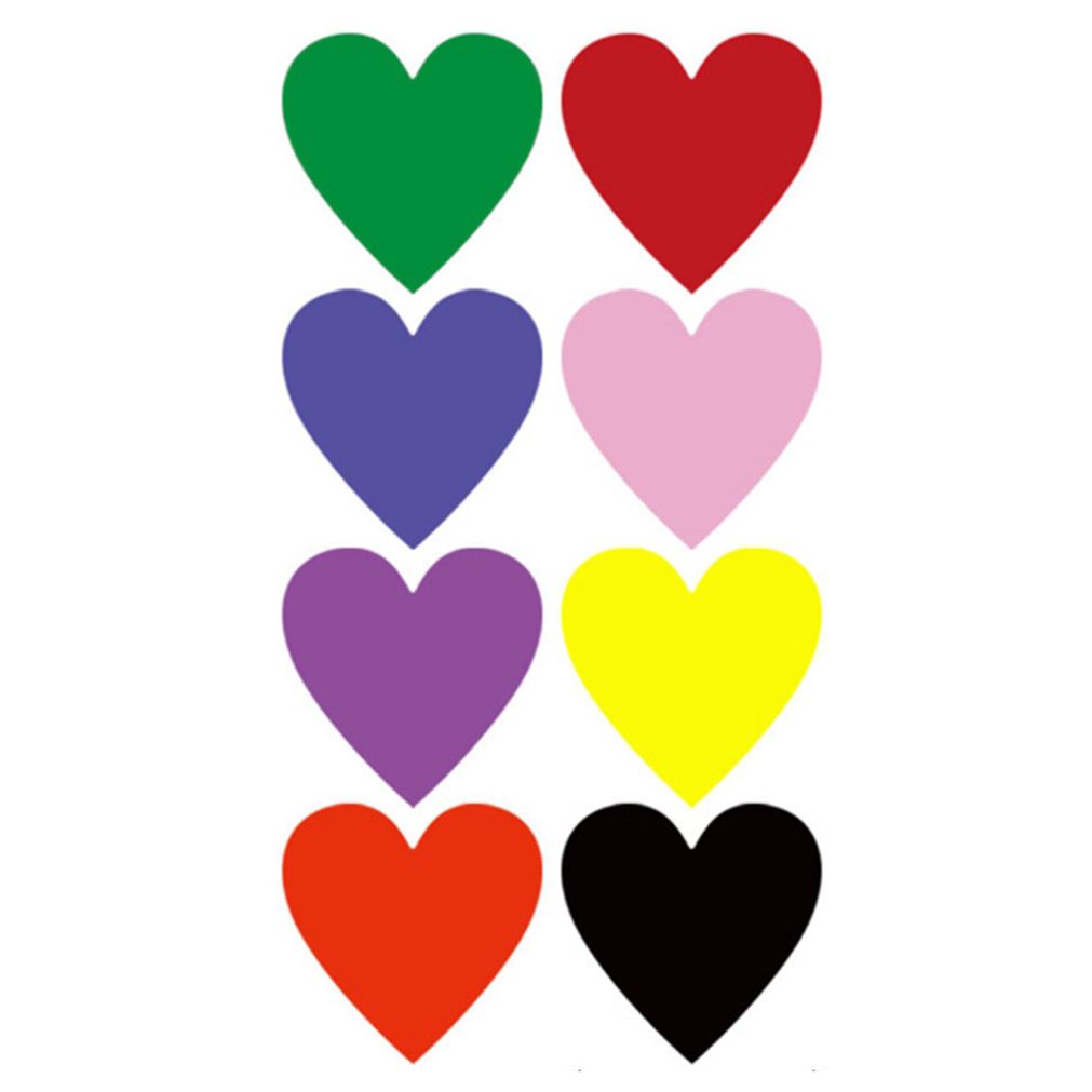 컬러 하트 롤스티커 포인트 스티커