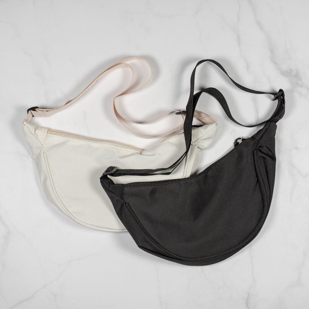 남녀공용 미니 반달가방 데일리 여행 크로스백