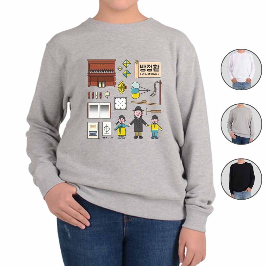 맨투맨 한국의 위인 방정환선생 그림 다양한색상 전사이즈