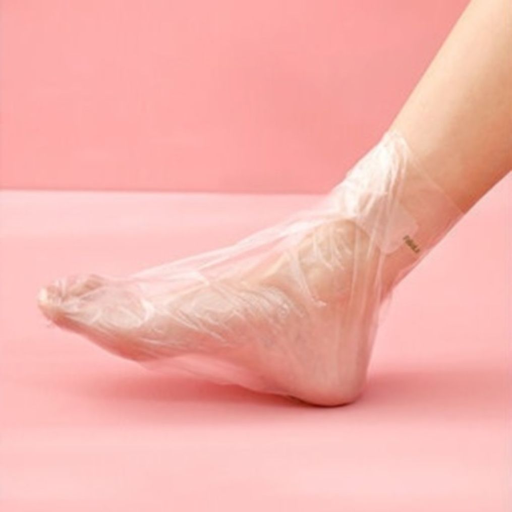 풋마스크 비닐 커버 100매 일회용 풋케어 발팩 발보습 M50532