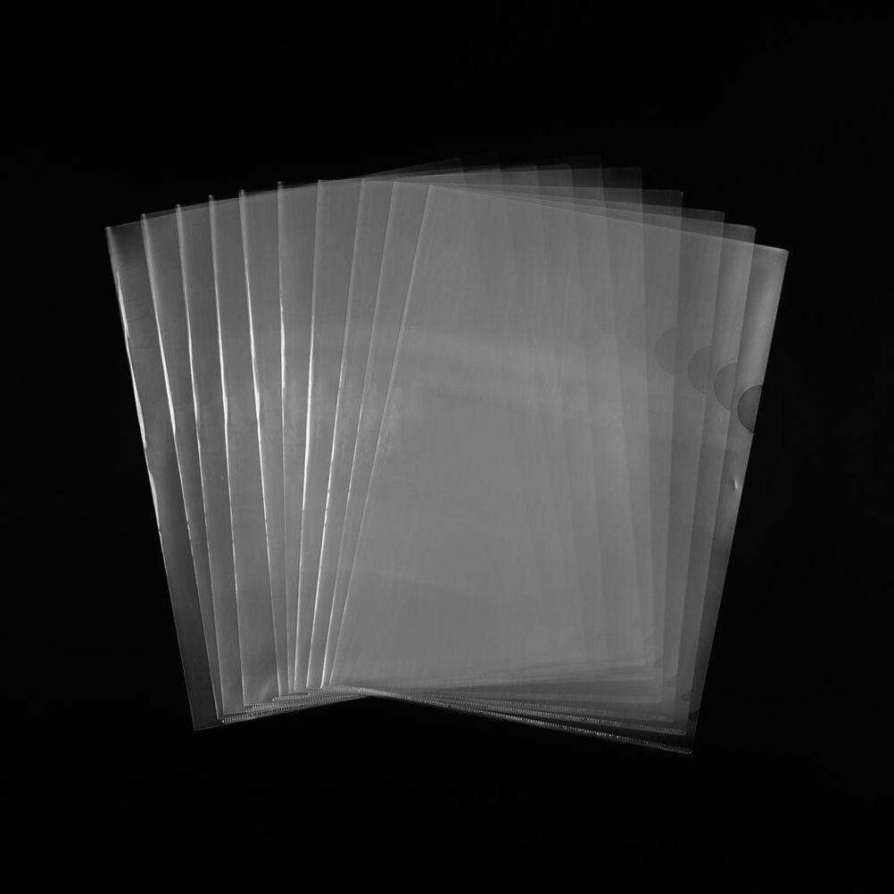 A4 L자 투명 화일 클리어 파일홀더 10매