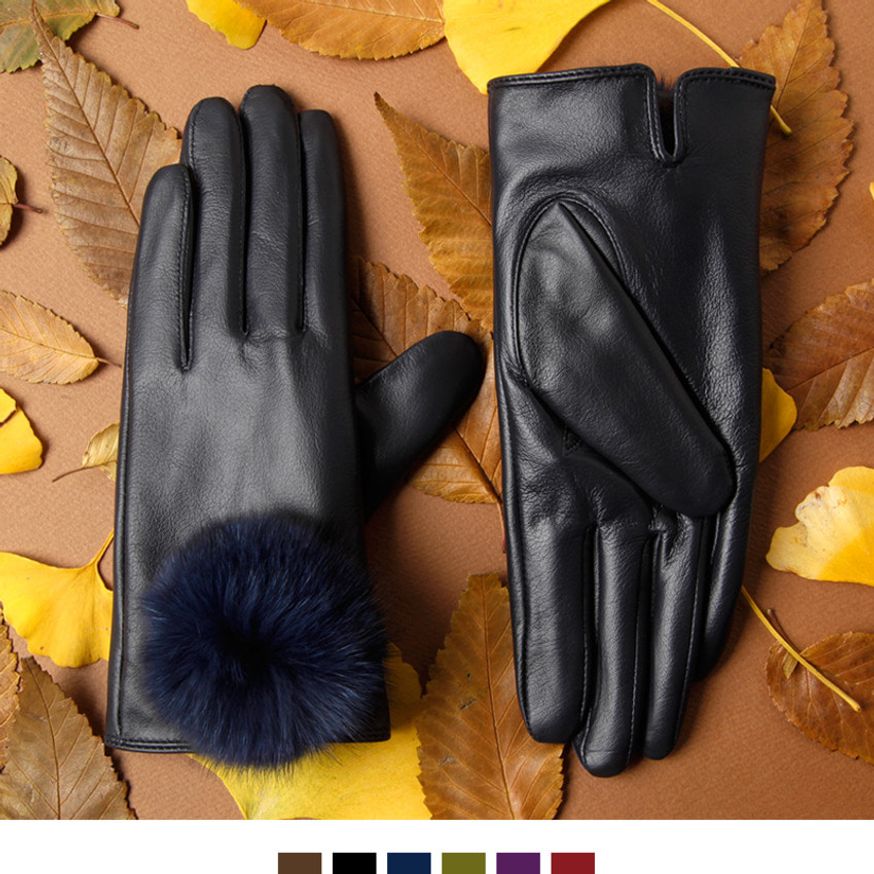 여우털 리얼양가죽장갑
