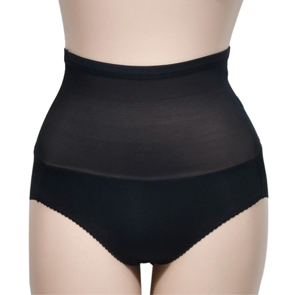 망사원단하이웨스트 햄라인 복부보정 팬티