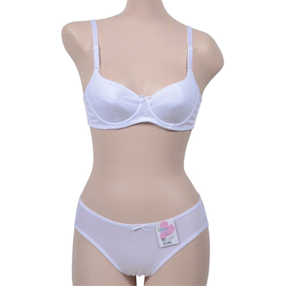끈조절가능 노몰드 주니어 브라팬티세트