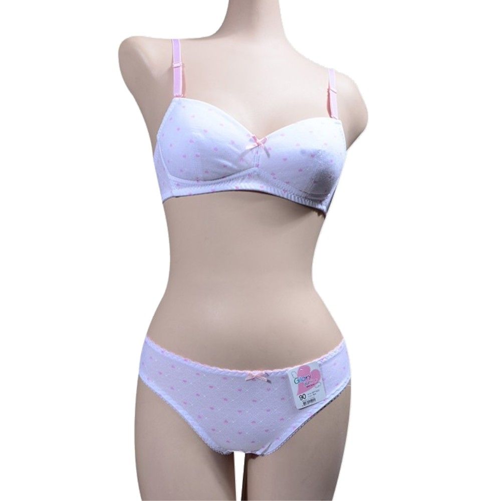 발랄한하트 순면 주니어 2단계 브라팬티