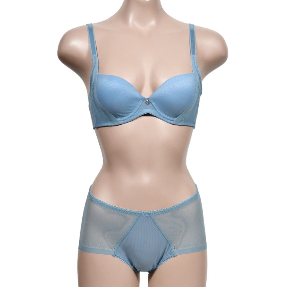 우아하고 세련된 와이어 몰드A컵 브라세트