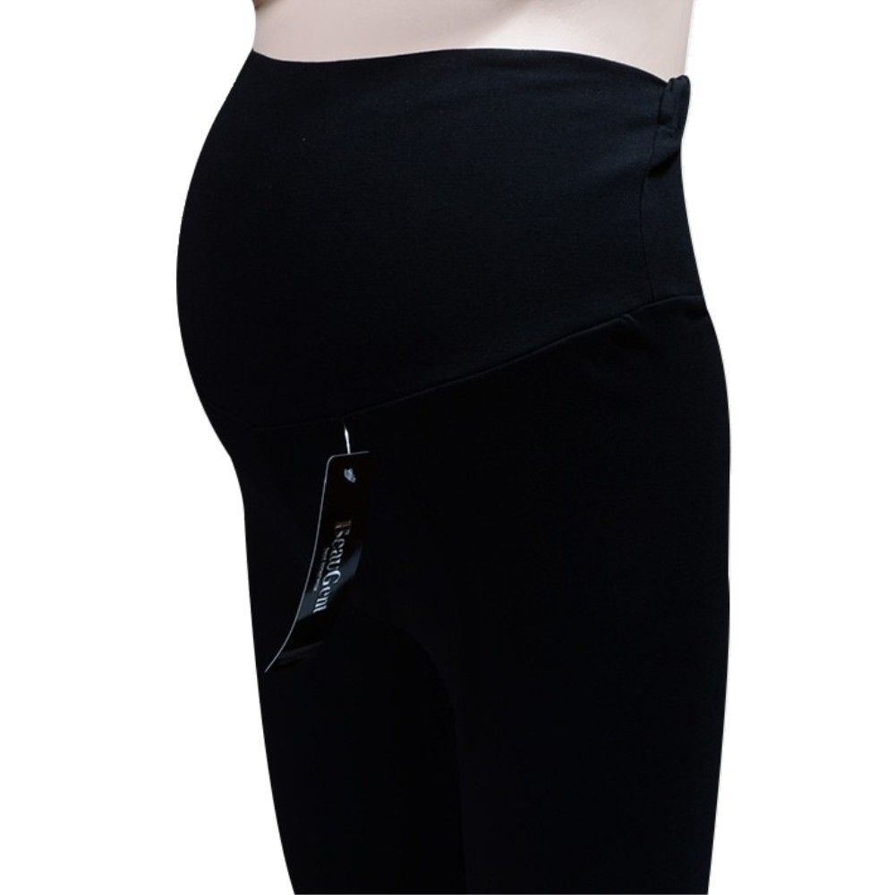 편안한 면 솔리드 기모 임부복대형 레깅스