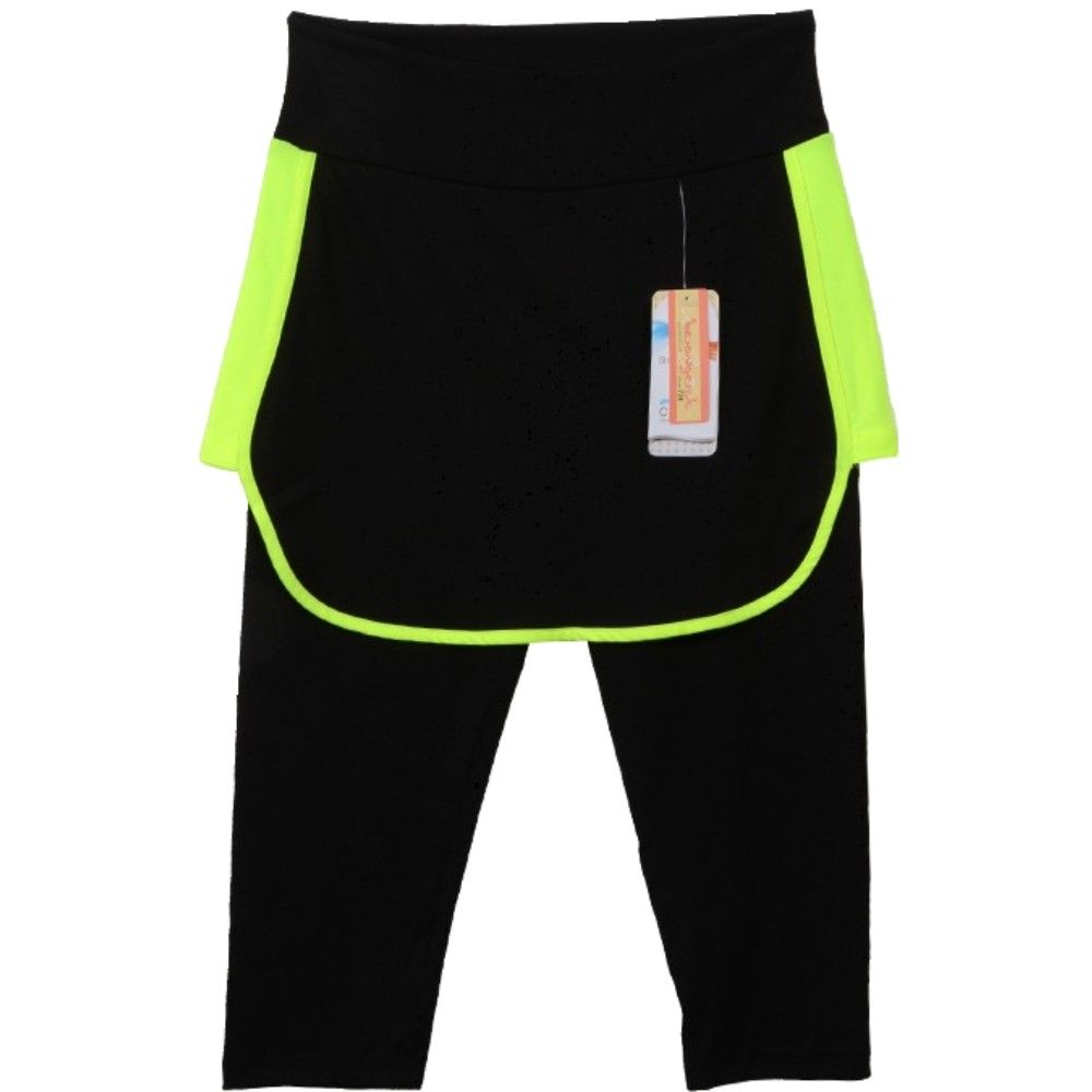 하이웨스트 7부 요가치마 레깅스 쫄바지