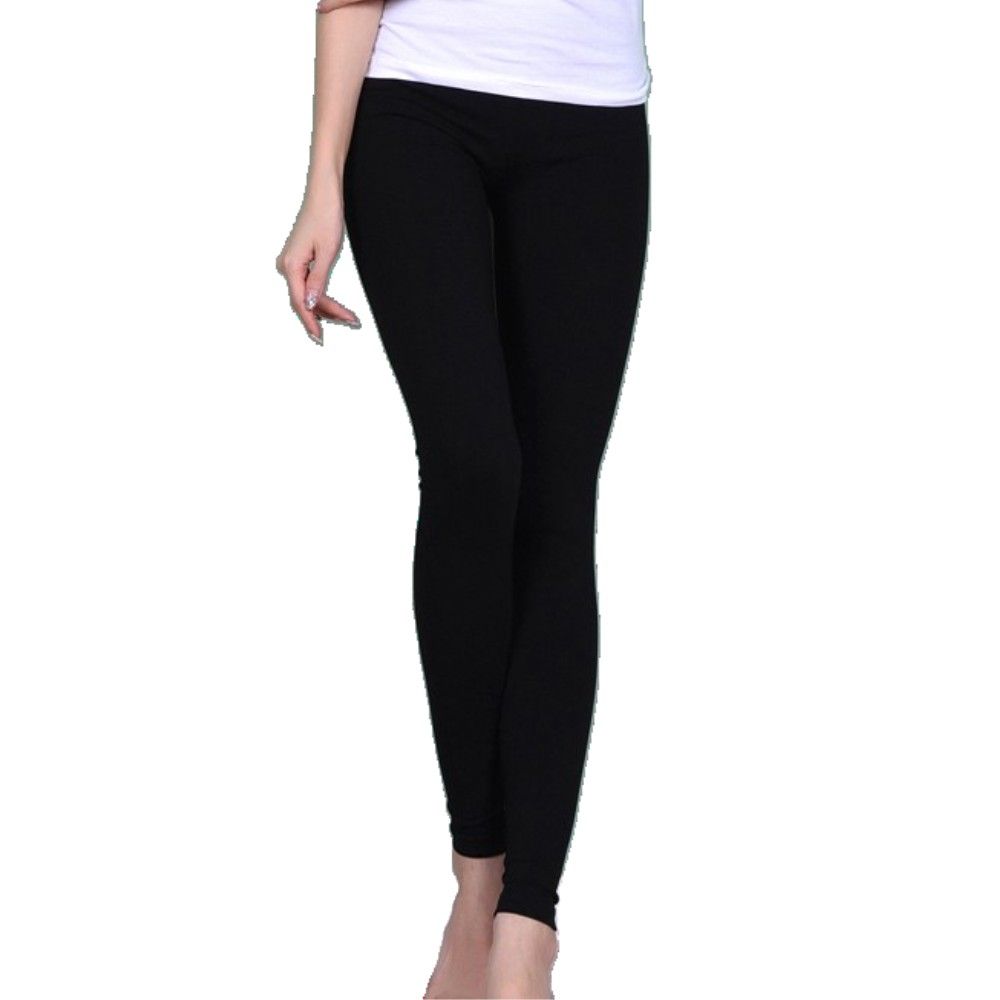 몸에 착착 감기는 면스판 9부 여성 레깅스