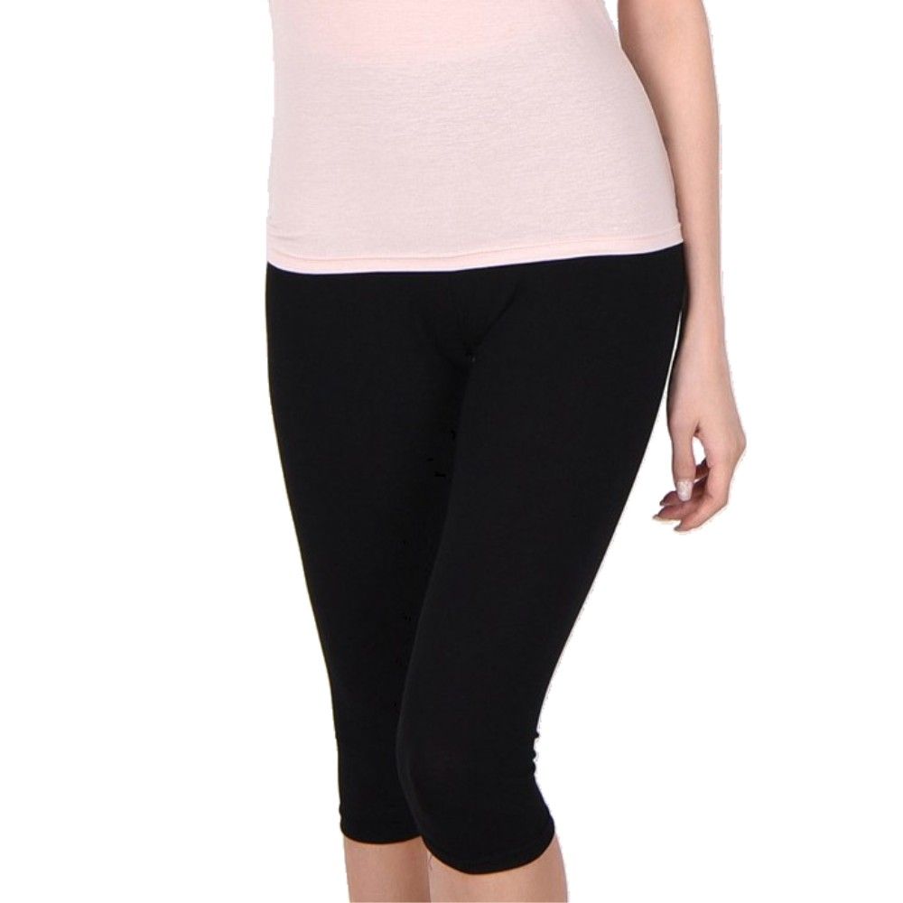 상쾌한 인견 심플 베이직 여성 7부 레깅스