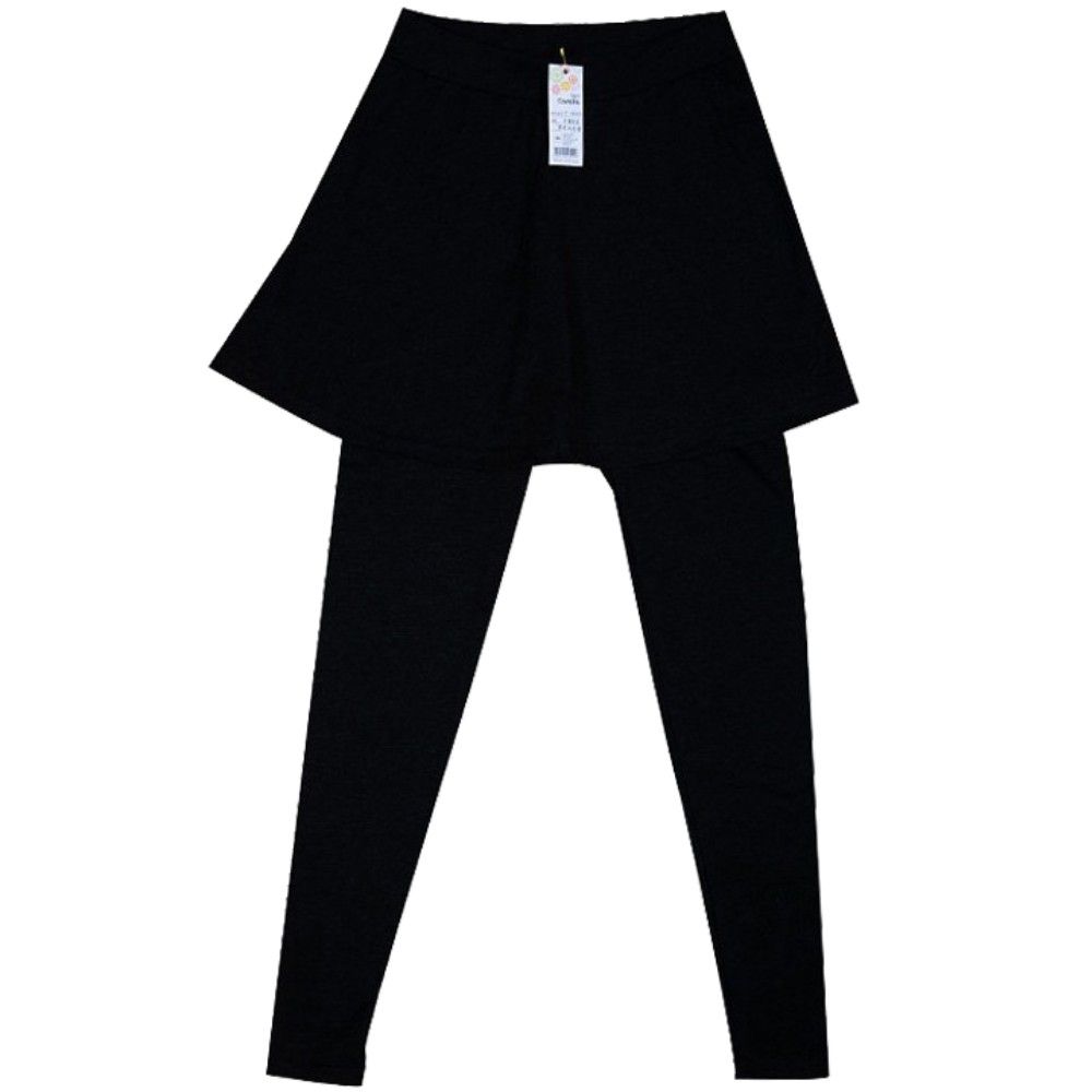 캐주얼하고 편안한 9부 플레어 치마 레깅스