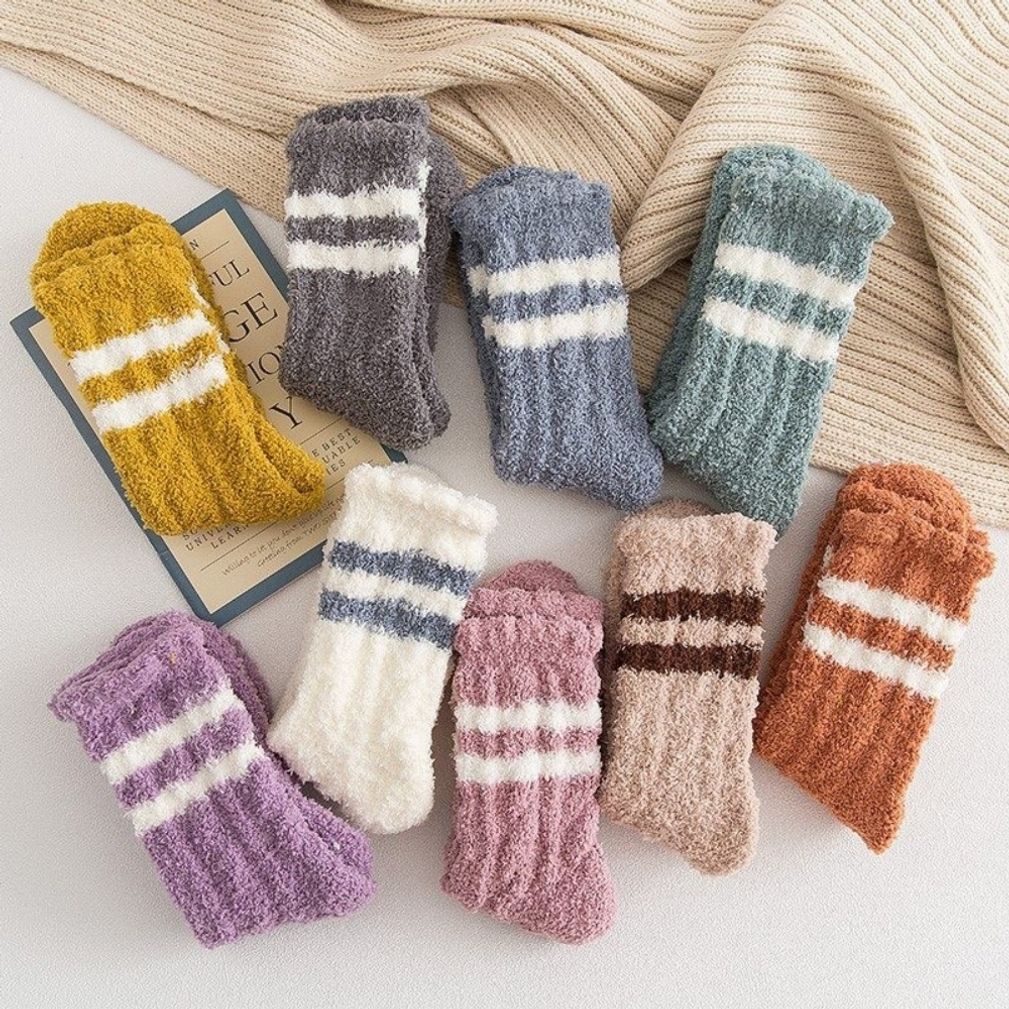 두꺼운 무압박 수면 양말 따뜻한 무지 겨울양말 무지양말