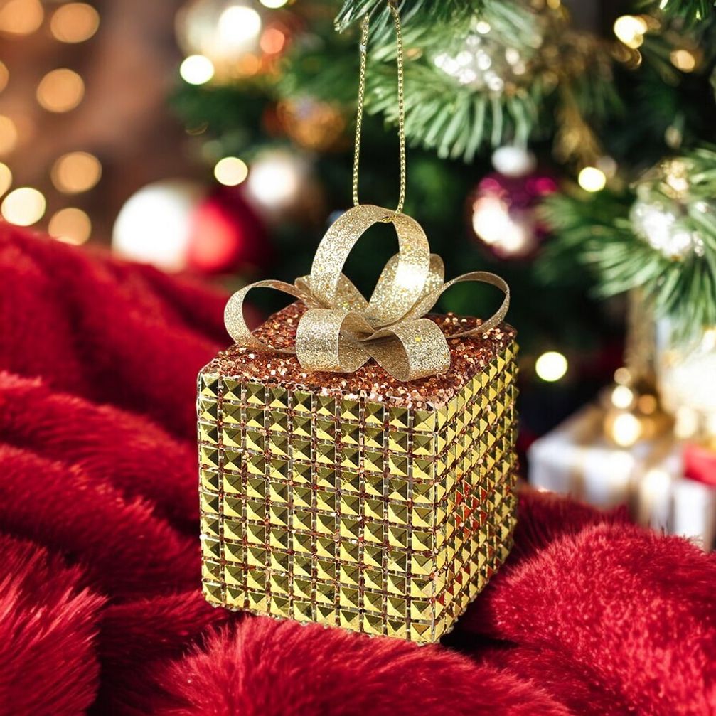 로즈골드 트리 오너먼트 3p(스퀘어선물상자) XA