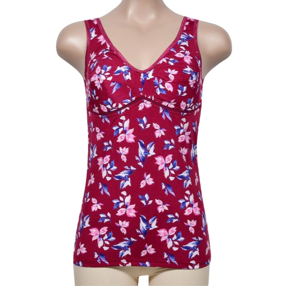 플로럴패턴 여성 노몰드 노와이어 브라런닝