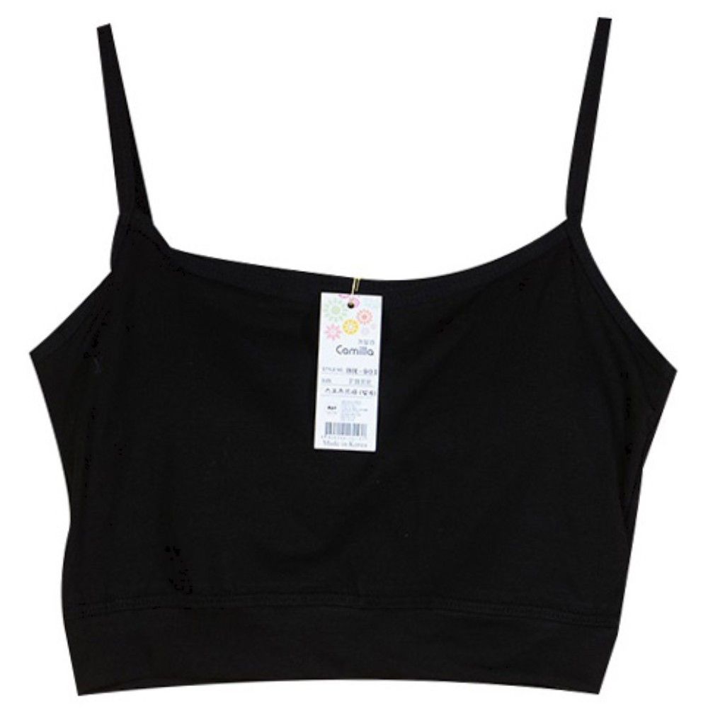 편안하고 깔끔한 면스판 스포츠 여성끈브라