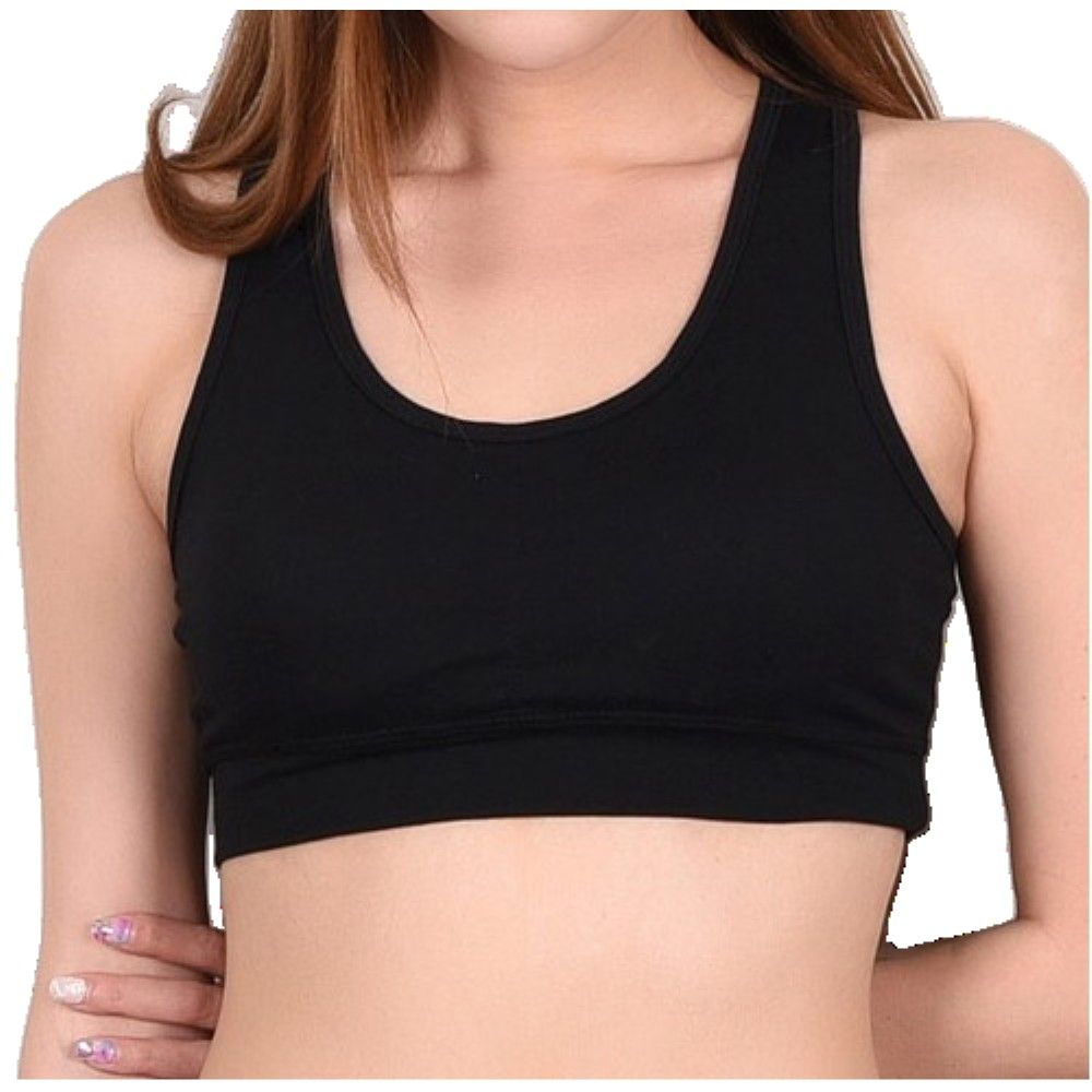 신축성 좋은 면스판 망고 스포츠 여성 브라