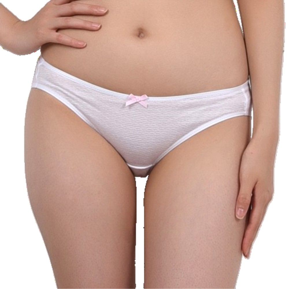 퓨어한 면소재 핑크리본 주니어 삼각팬티