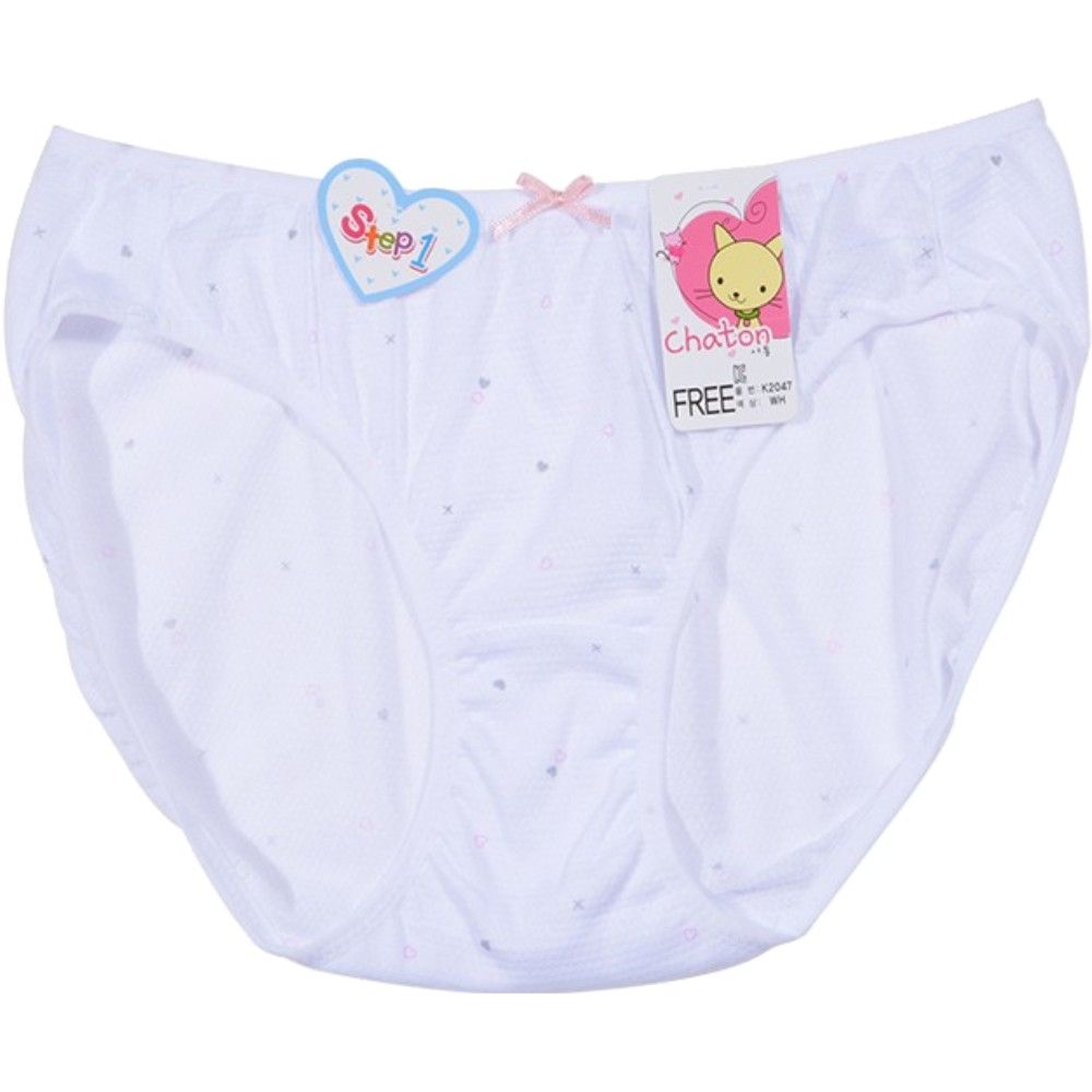 깔끔하고 사랑스러운 하트패턴 주니어 팬티