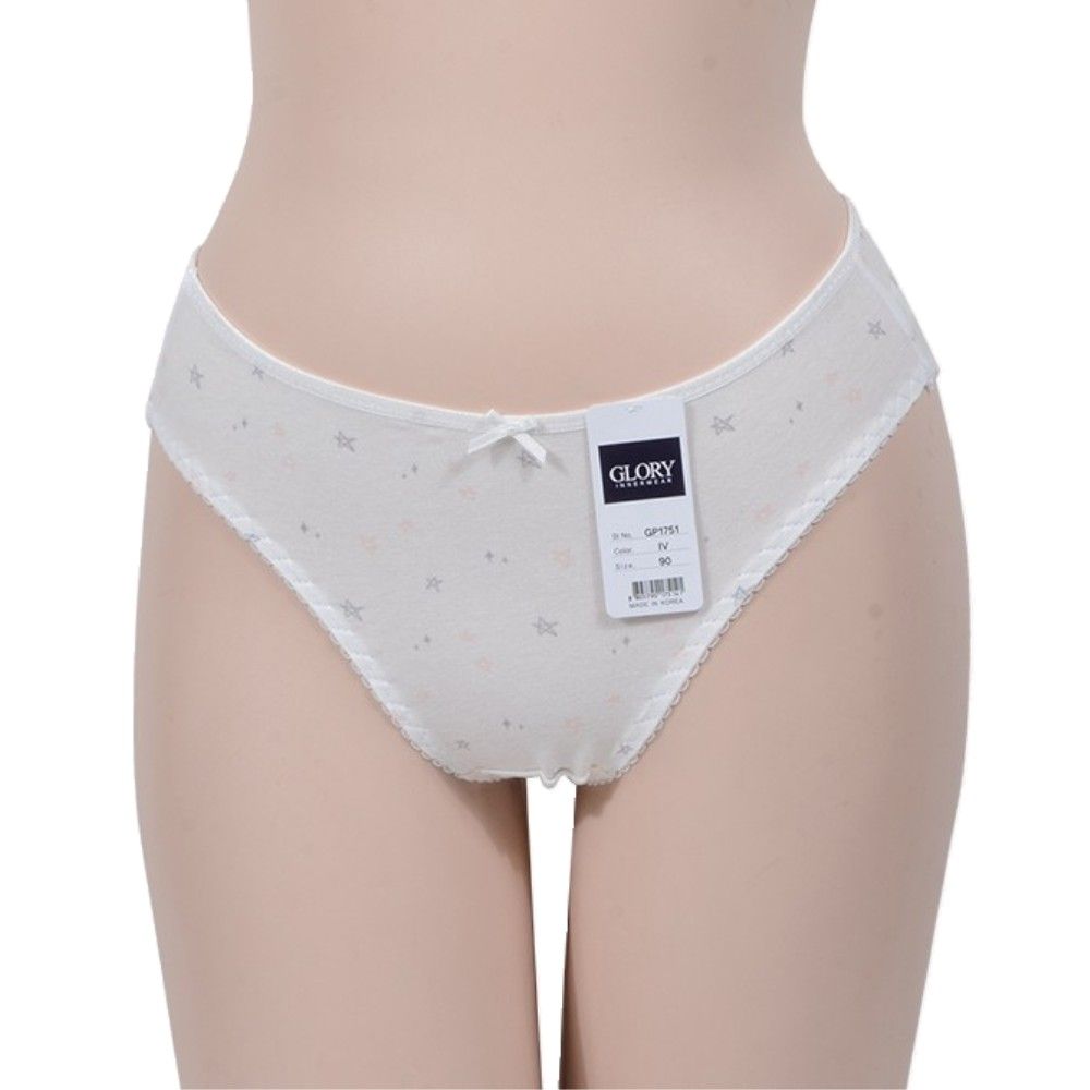 귀여운 별 쾌적한 면스판 주니어 삼각팬티