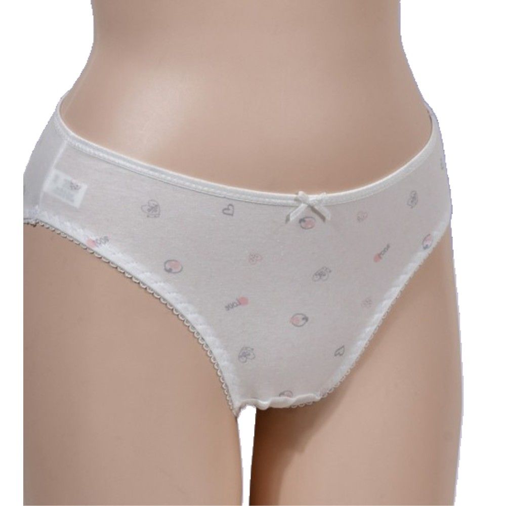 귀여운 면스판 봉제라인 주니어 삼각팬티