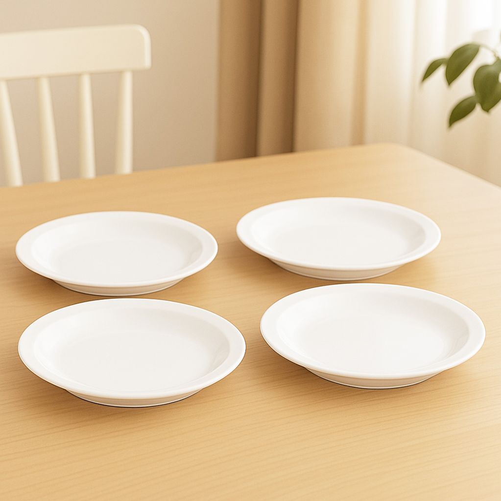 본차이나 원형접시 4P세트 25.5cm
