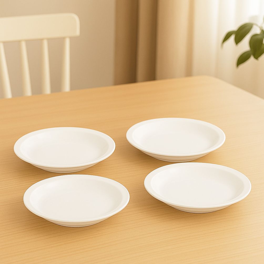 본차이나 원형접시 4P세트 16.5cm