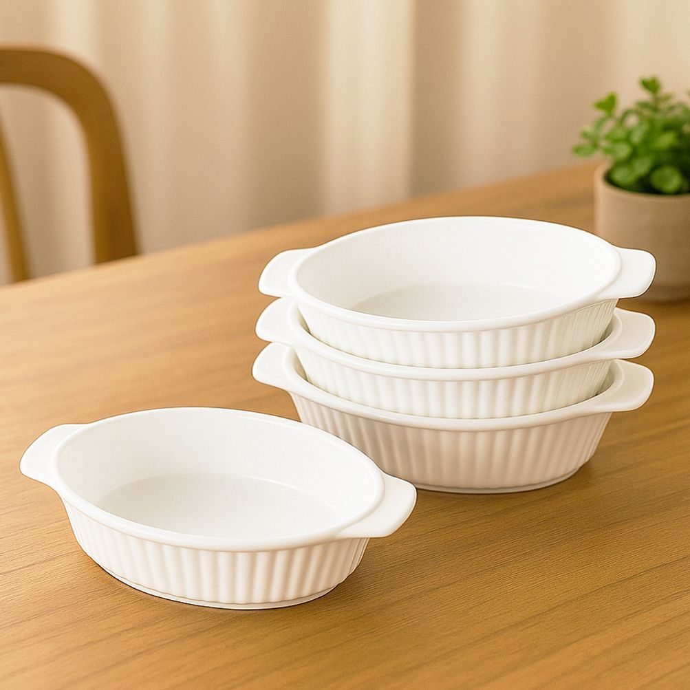 본차이나 그라탕 오븐용기 4P세트