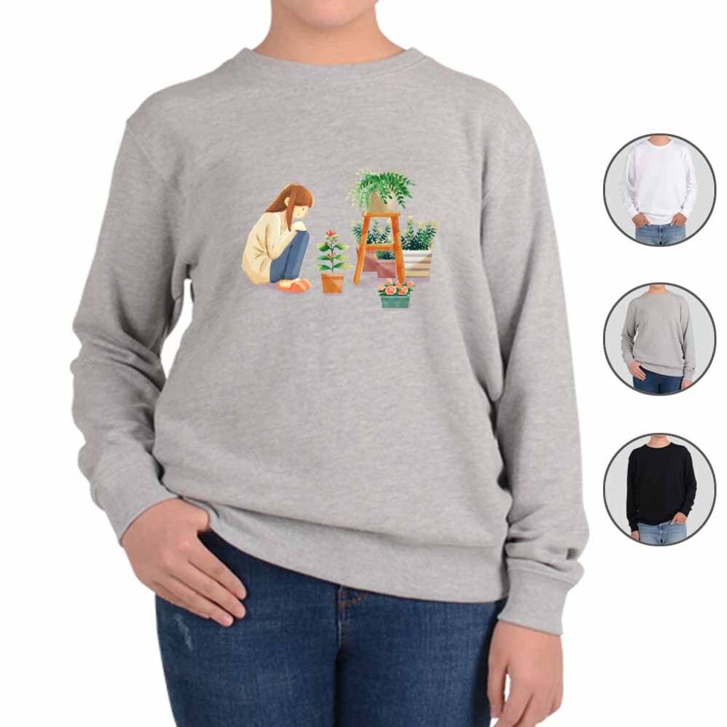 맨투맨 집콕 언택트 홈가드닝11번 그림 다양한색상 전사이즈