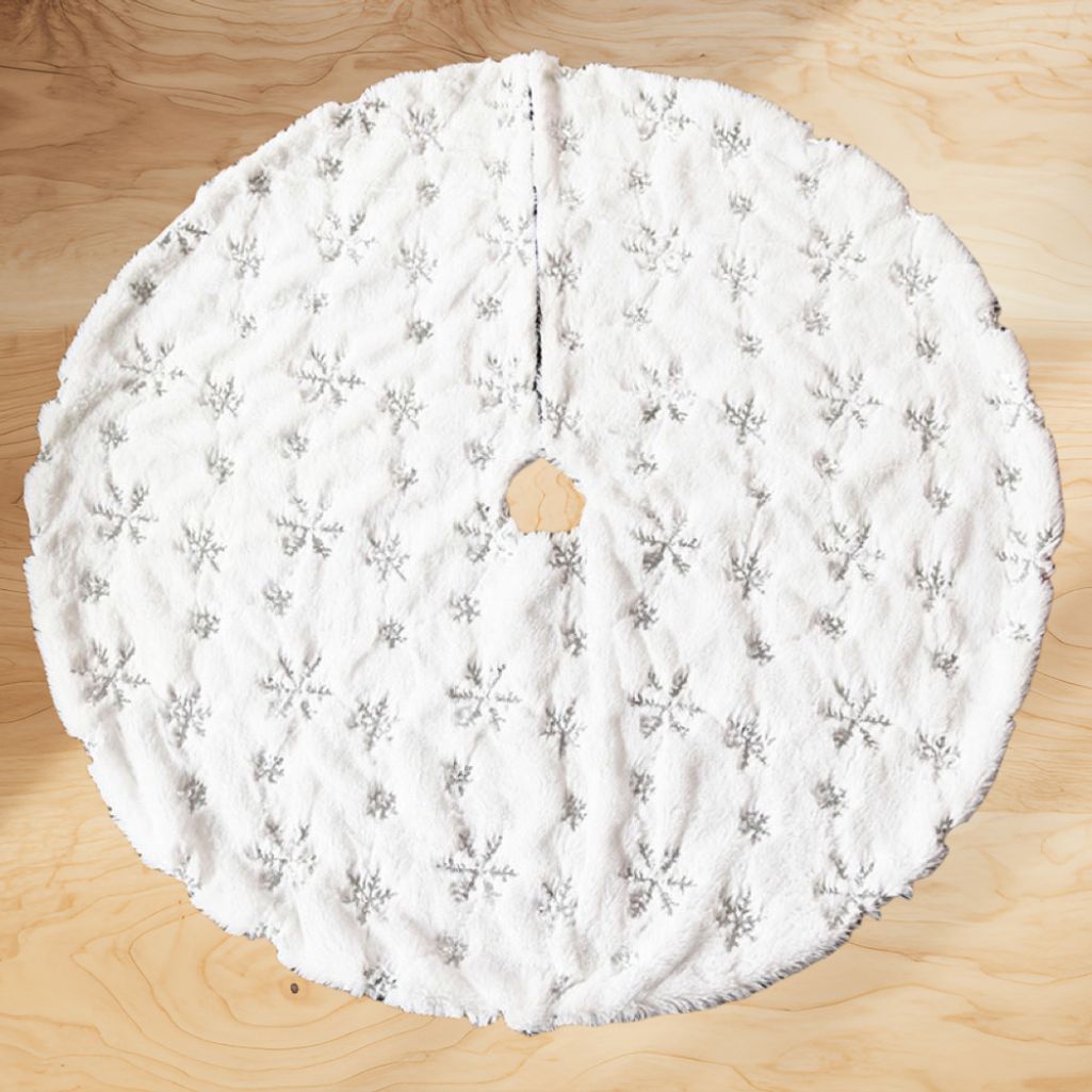 트리받침 커버 크리스마스 스커트 눈꽃패턴 트리 매트