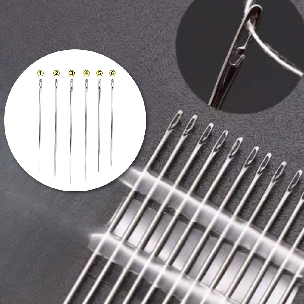 수동 실꿰기 원터치 바늘 2종 초보자용 수예 바늘세트