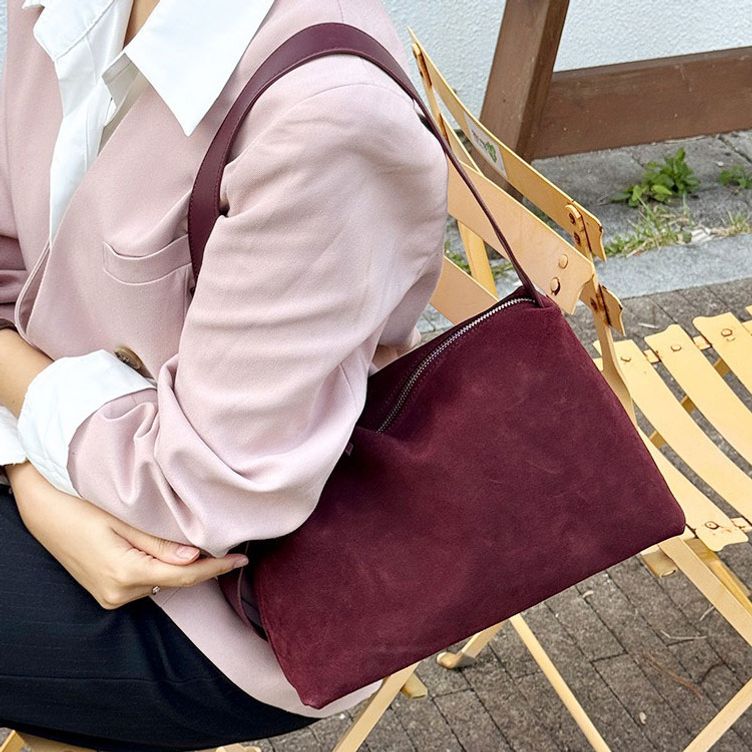 에프시 625 소가죽 스웨이드 여성 숄더백