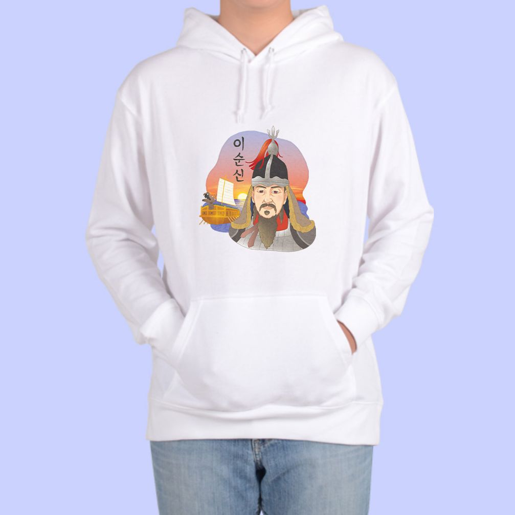 후드티 이순신장군의 갑옷 그림 다양한색상 전사이즈