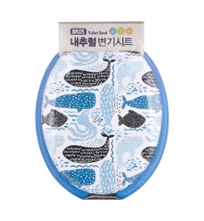 국산 푹신푹신 쿠션 웨일 변기커버 변기시트 U형 중형