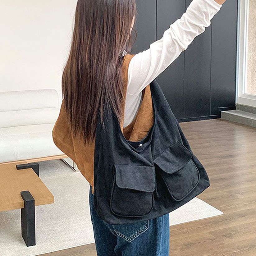 엠티 22975 스웨이드 여성 숄더백