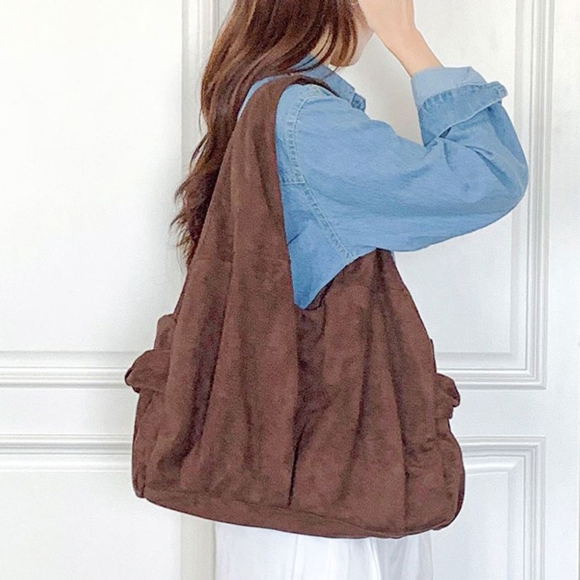 엠티 22968 스웨이드 여성 숄더백