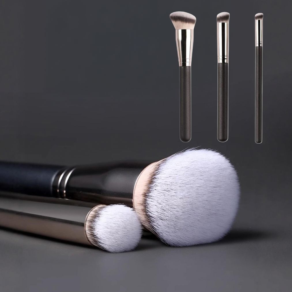 초보자용 화장브러쉬 3종세트 메이크업 촘촘한 화장붓