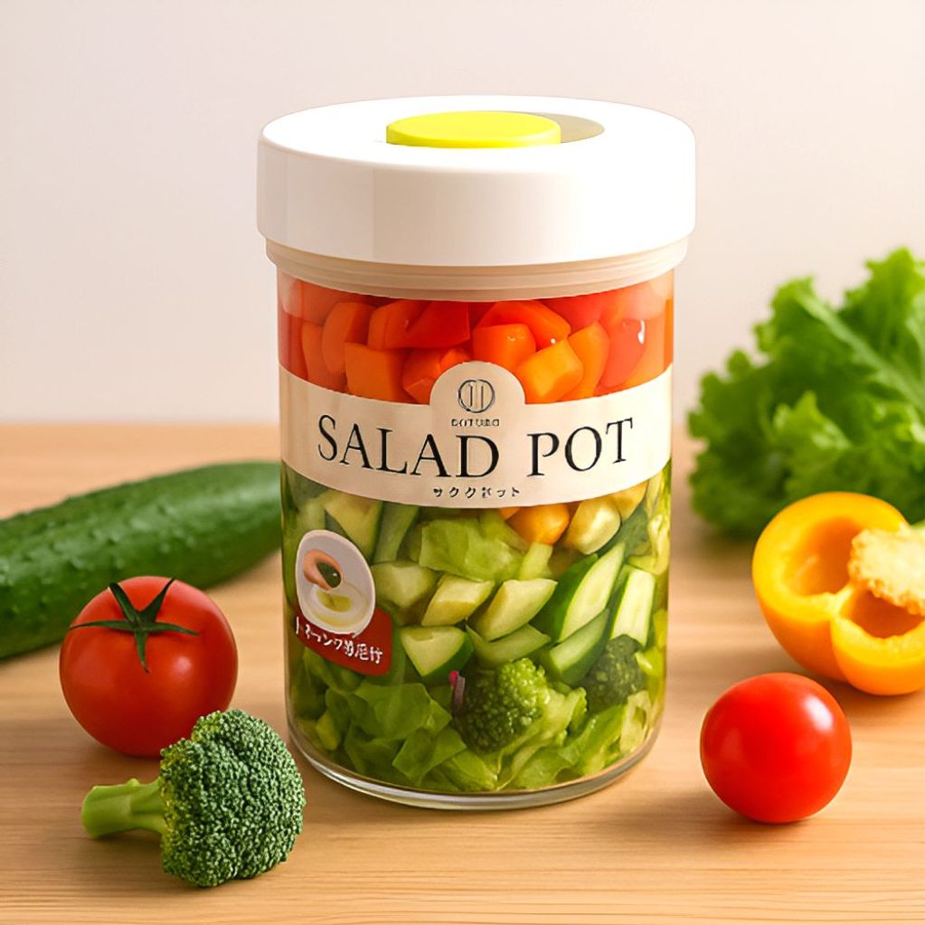 일본 코쿠보 샐러드 포트 분리용기 900ml 일본 직수입