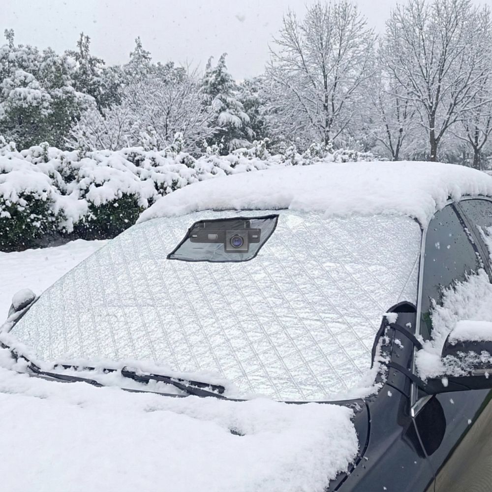 자동차 성에방지커버 차량 앞유리덮개 성에 커버 햇빛차단 가리개 블랙박스용
