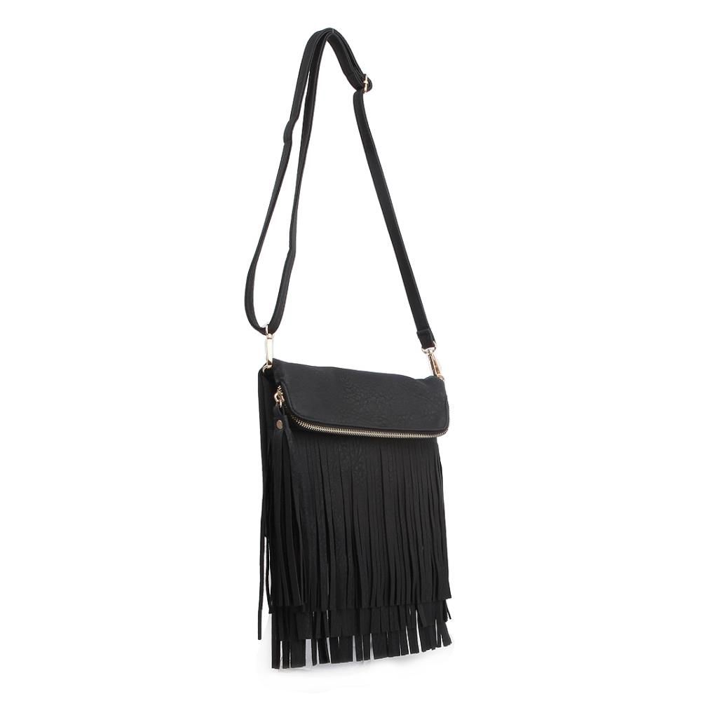 스웨이드 고급스러운 크로스백 클러치백